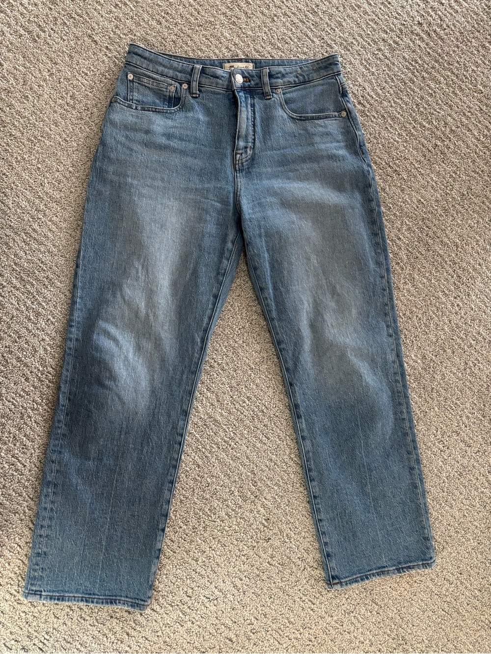 Women’s Madewell Curvy ’90s Straight Jeans 29P Petite
